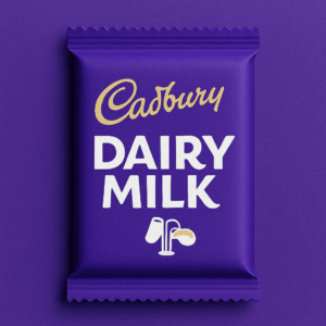 Cadbury Dairy Milk wrapper in purple